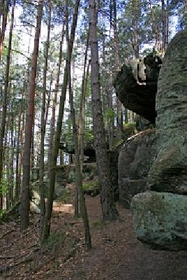 Einer der tollen Felsen dieser Tour