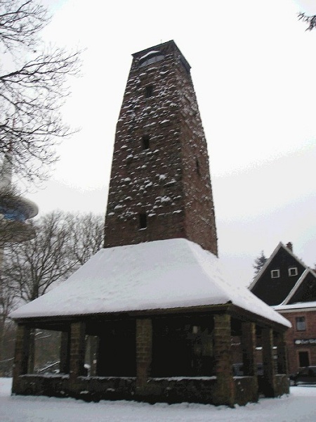 Aussichtsturm am Weißen Stein (Dossenheim) im Winter