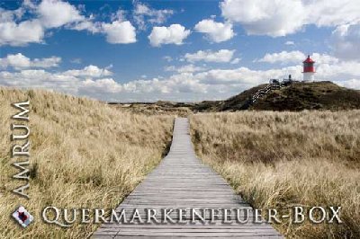 das Amrumer Quermarkenfeuer von der Seeseite