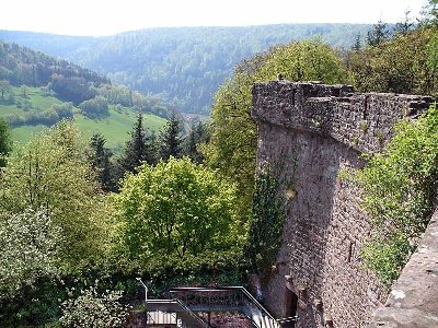 Blick von der Stolzeneck ins Neckartal