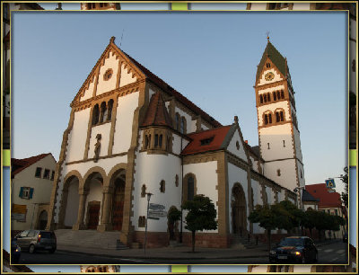 Blick auf die Kirche von Ketsch