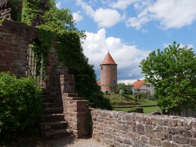 Blick von der Feste auf den Wasserturm