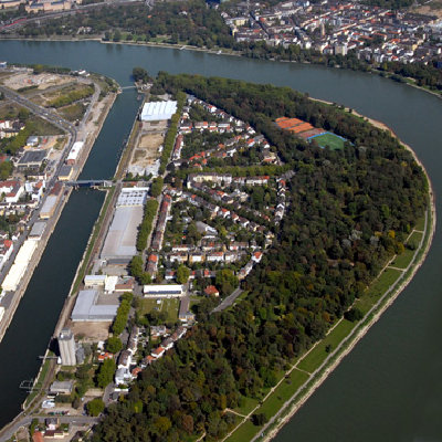 Luftaufnahme der Parkinsel